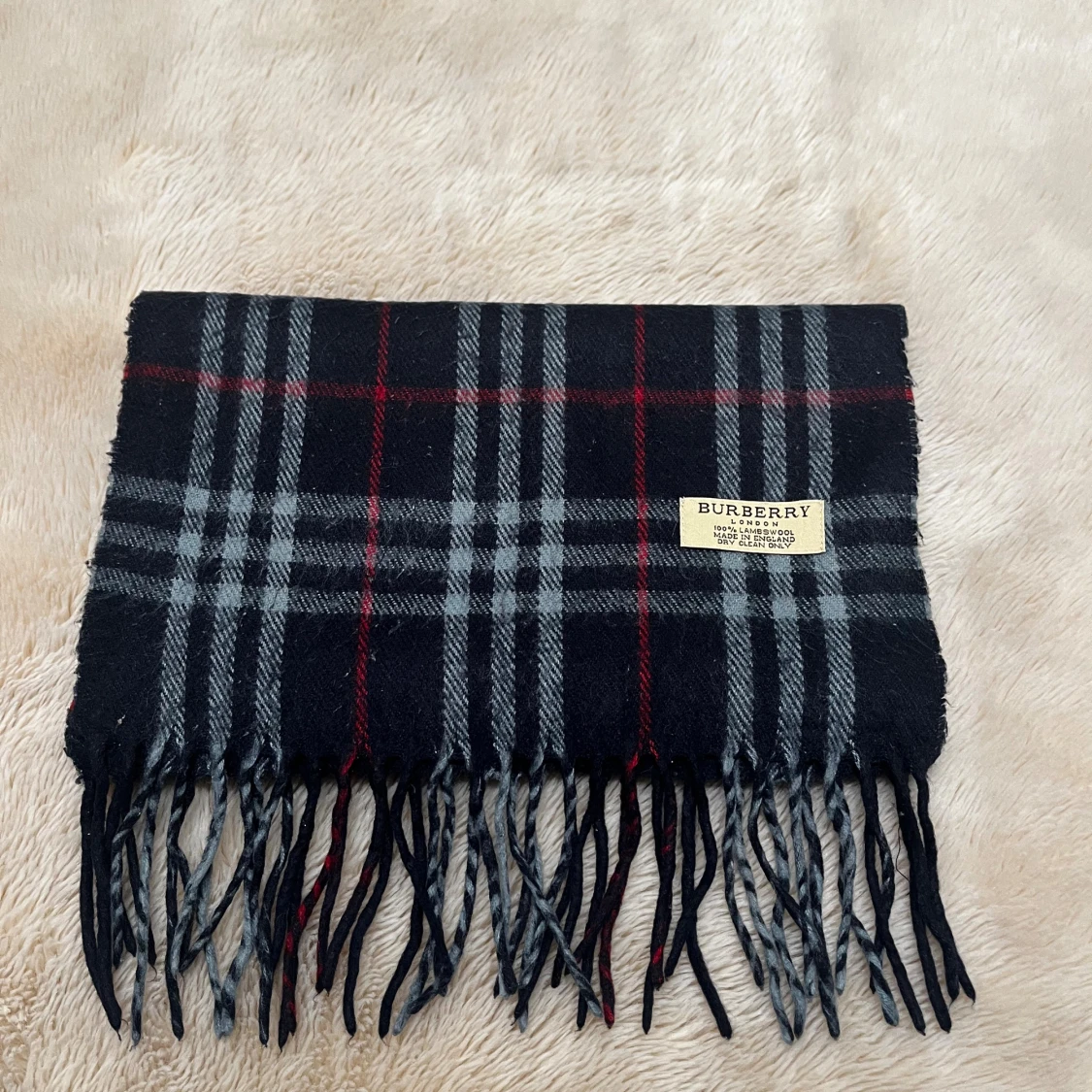 Rutig halsduk från Burberry i ull - 1