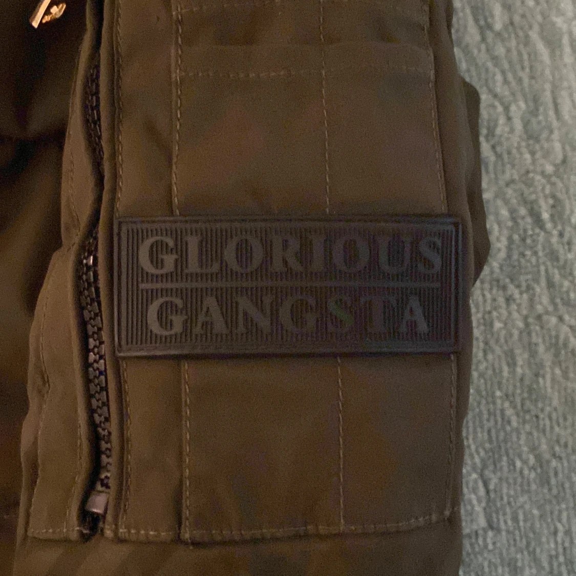 Grön pufferjacka Glorious Gangsta XS - 3