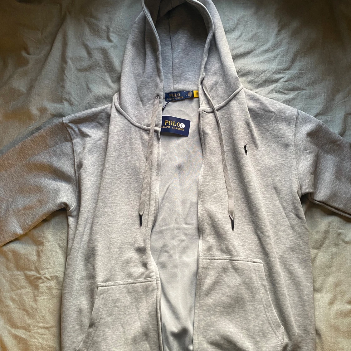 Grå hoodie från Polo Ralph Lauren
