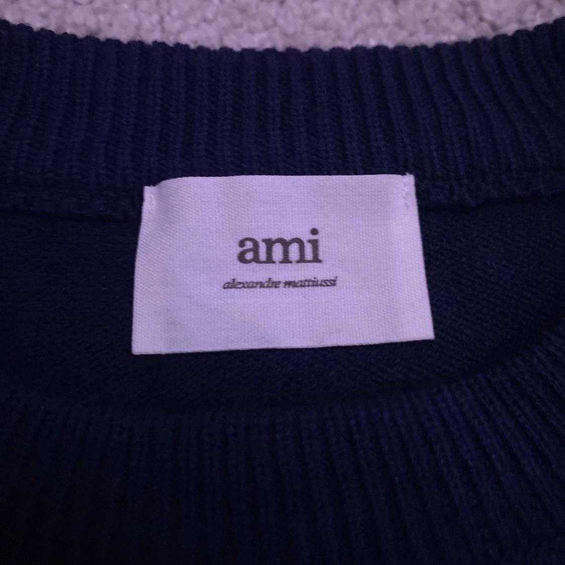 Marinblå Ami Paris tröja - 3