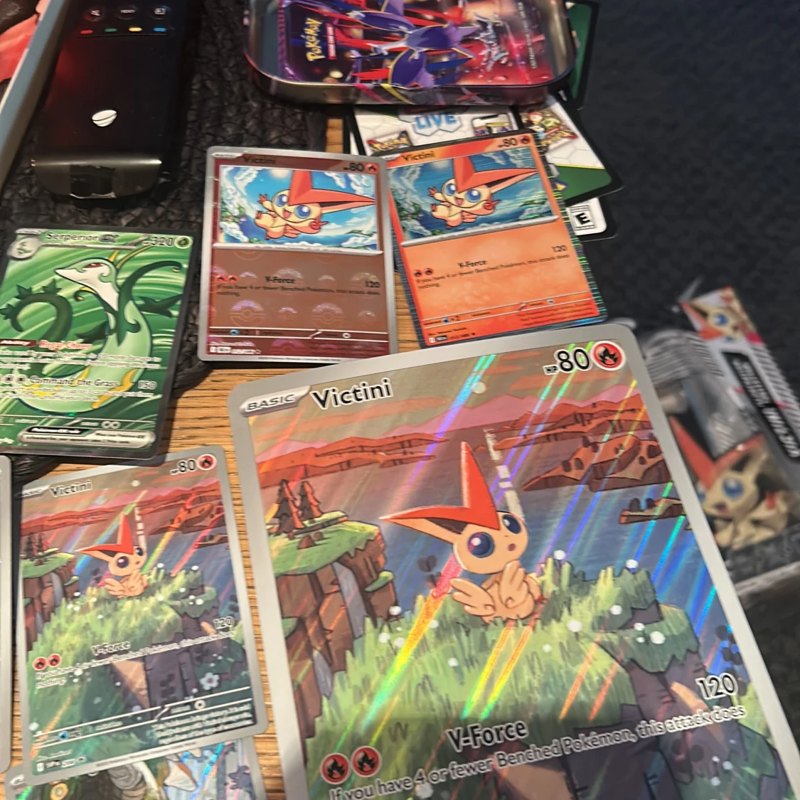 Pokémonkort - samling med Victini, Moltres, Lapras m.fl. - 2