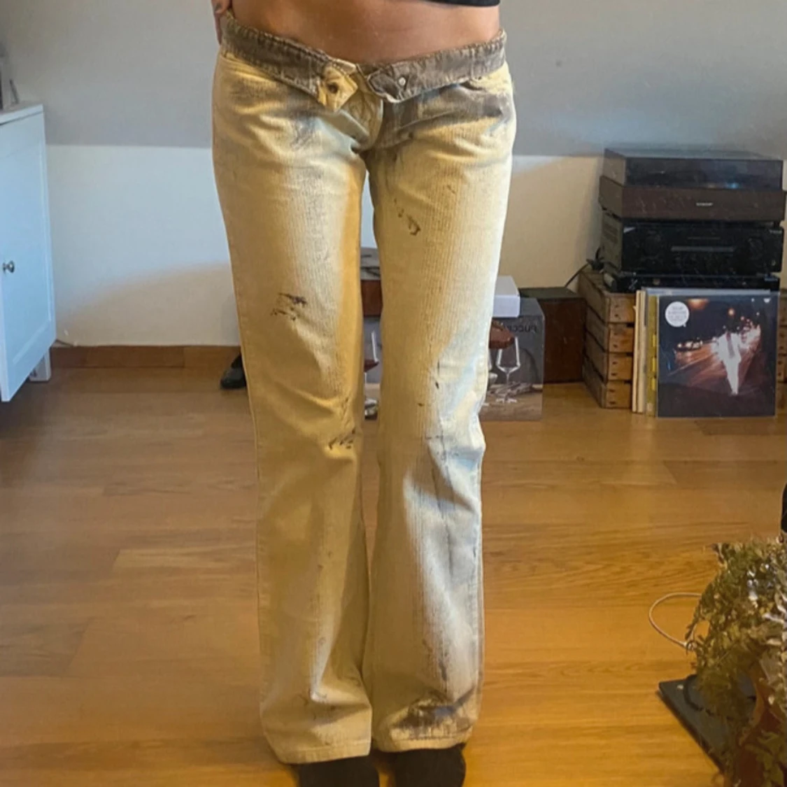 Beiga manchesterbyxor bootcut - 3