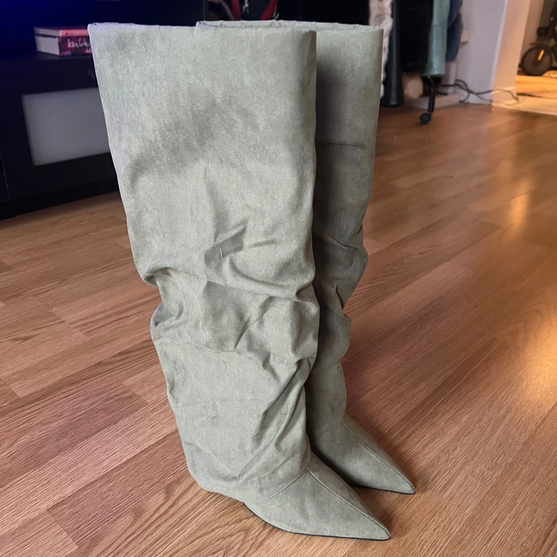 Gröna stövlar med spetsig tå - 3