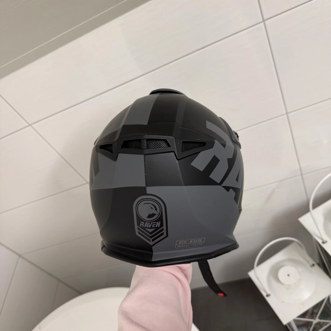 Raven crosshjälm svart grå - 4