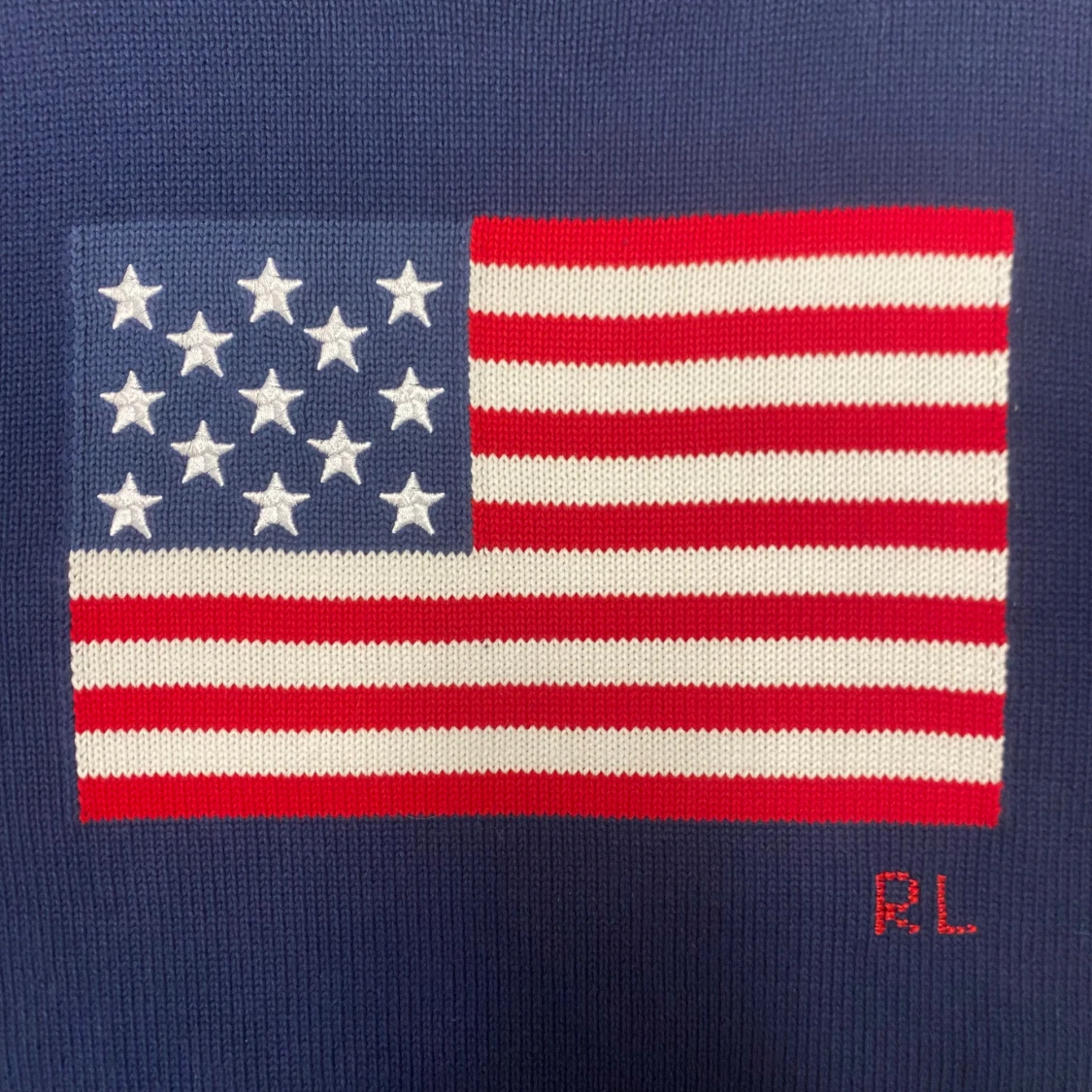 Mörkblå stickad tröja Polo Ralph Lauren - 3