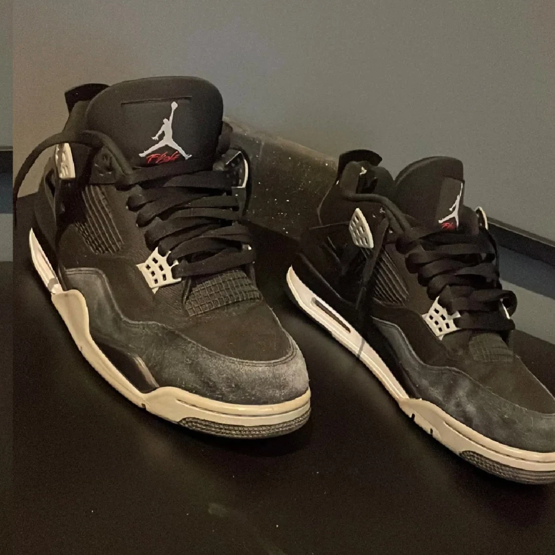 Nike Air Jordan 4 Retro Black canvas - 1