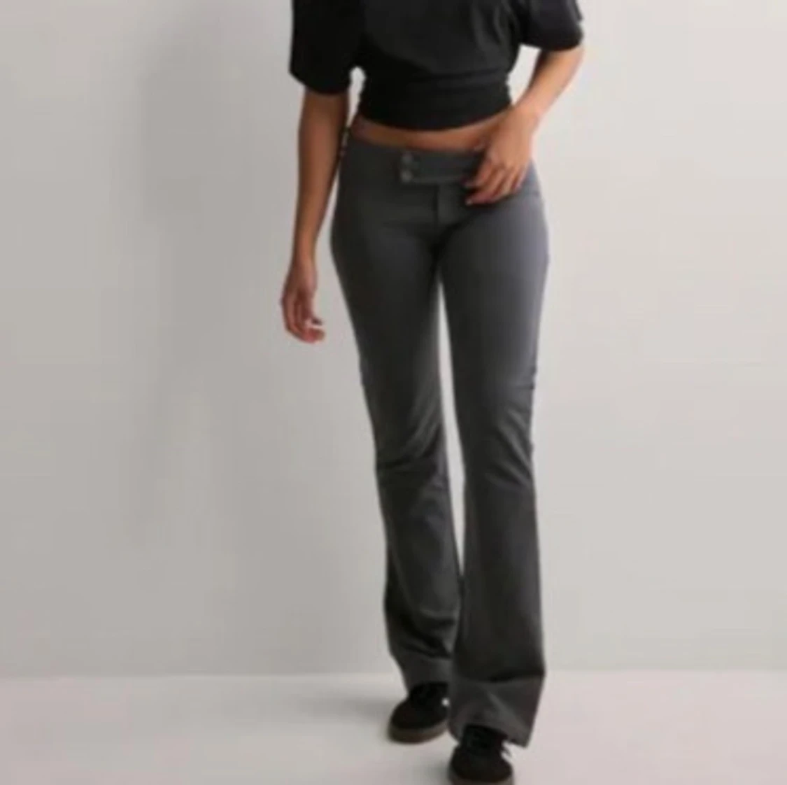 Low waist jersey suit pants