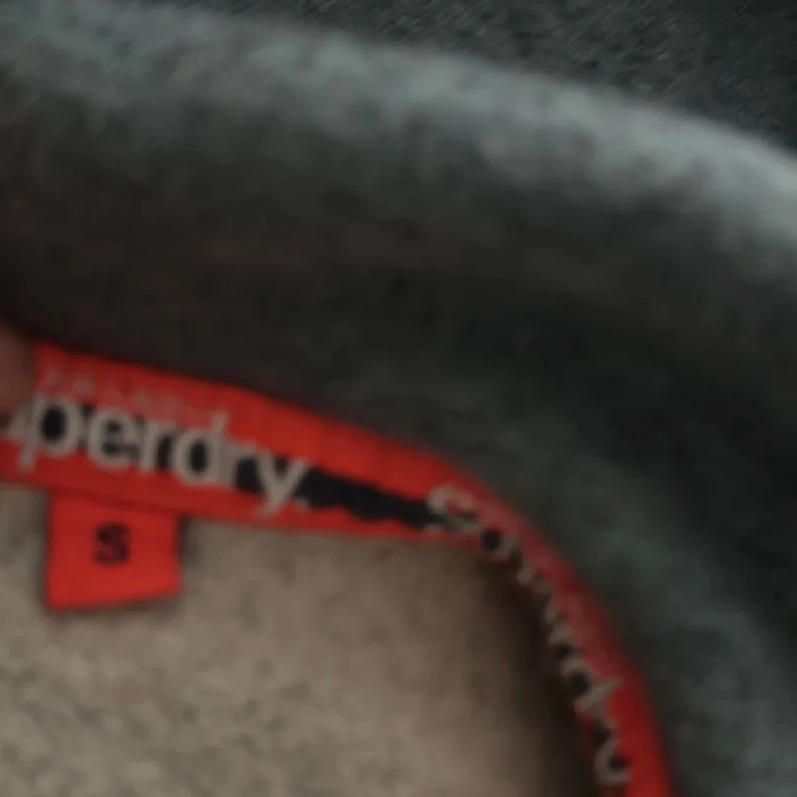 Blå Superdry hoodie med dragkedja - 3