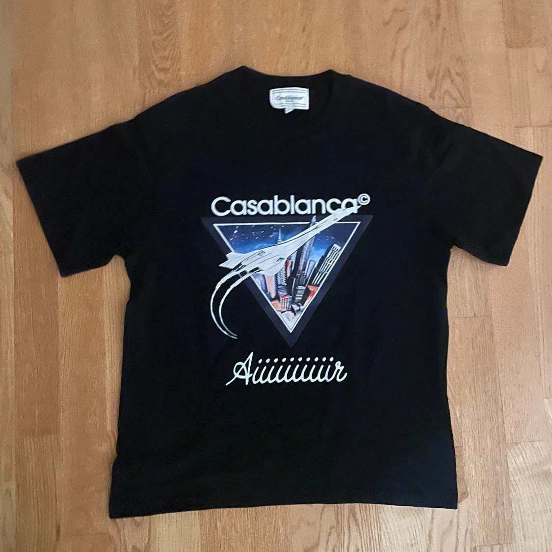 Svart Casablanca t-shirt med tryck