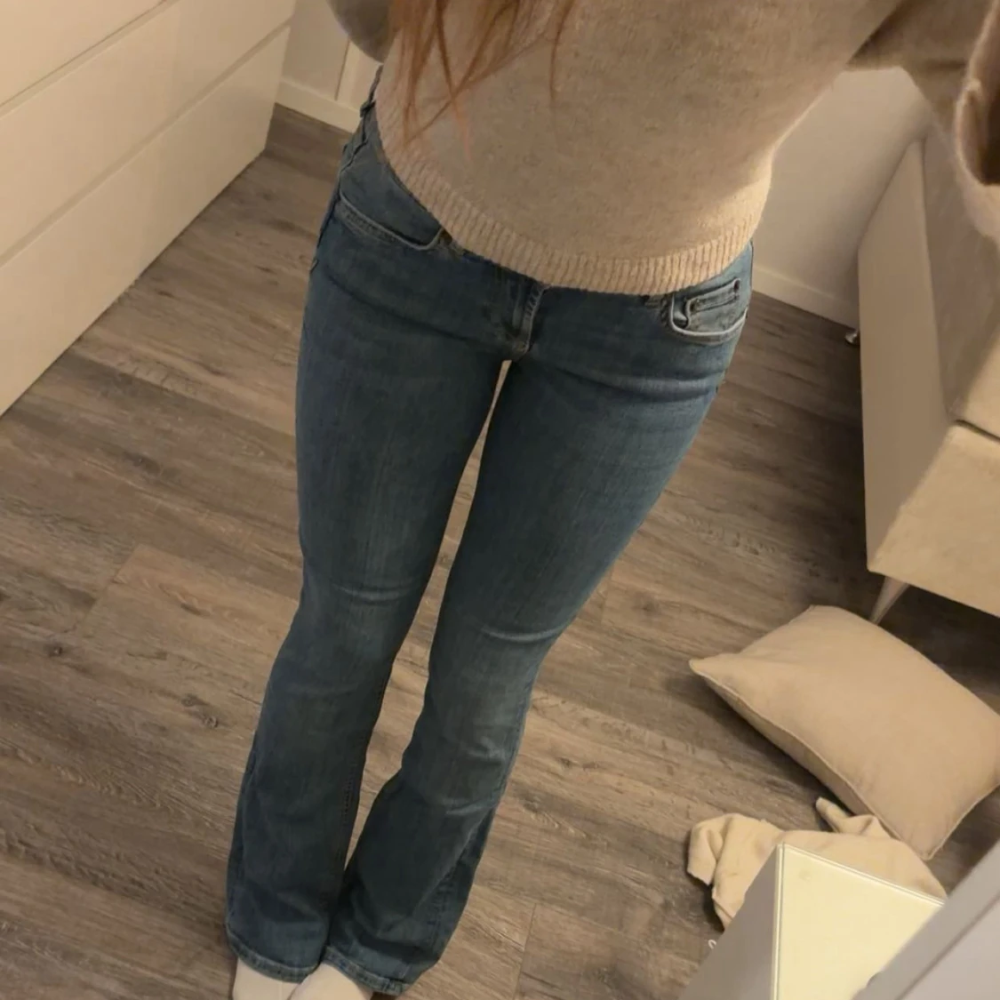 Lågmidjade jeans Zara