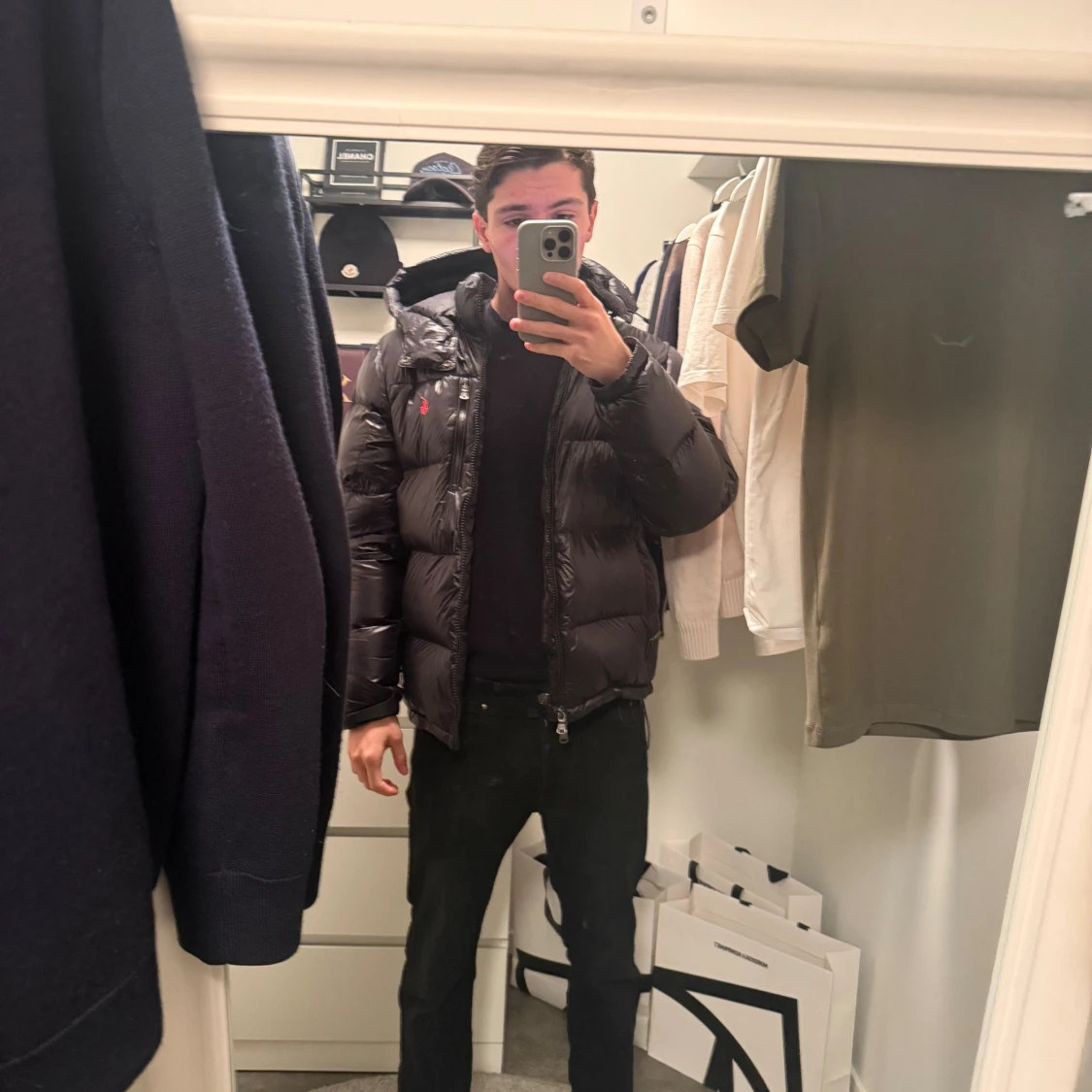 Svart pufferjacka från Polo Ralph Lauren