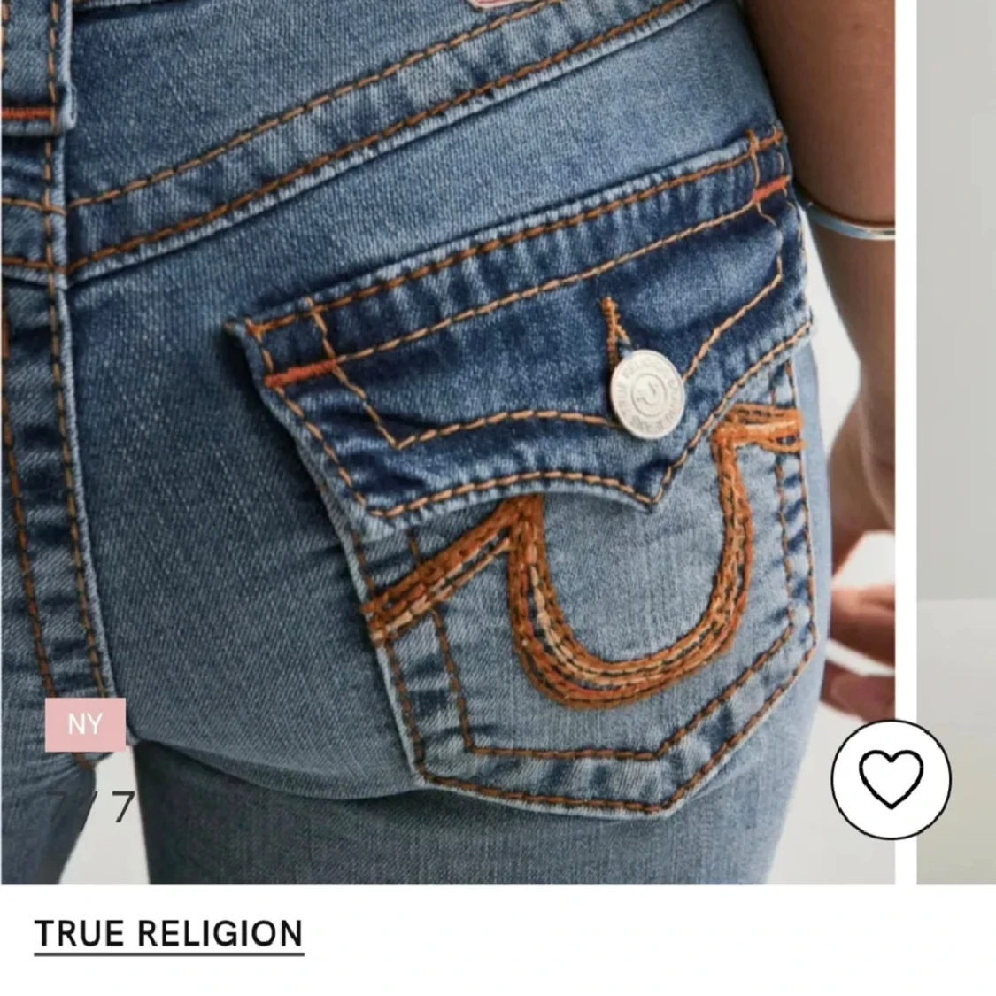 Blå bootcut jeans från True Religion - 3