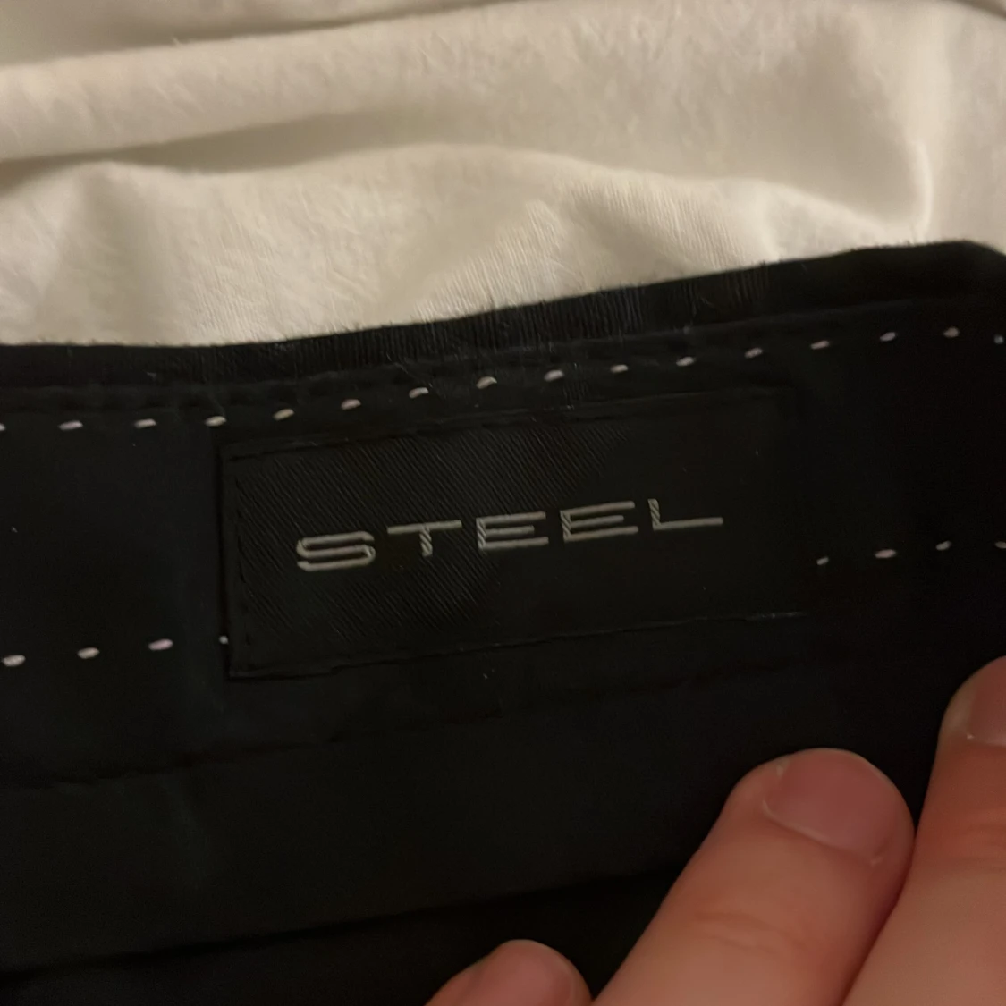 Svarta kostymbyxor från Steel, linne - 1