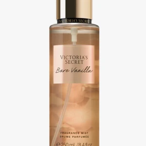 Victoria's Secret Bare Vanilla mist - Fragrance mist från Victoria's Secret med namnet Bare Vanilla. Flaskan rymmer 250 ml, den doftar jätte gott å söt har endast använt en liten del av den lämnar att den inte riktigt passar mig