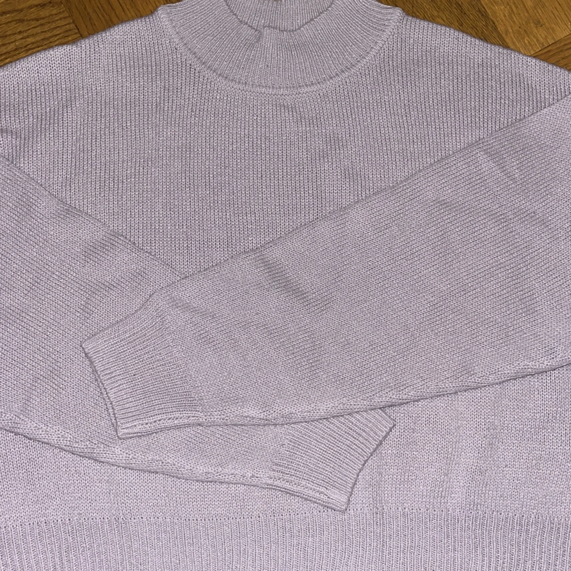 Ljuslila stickad polotröja H&M Divided - 2