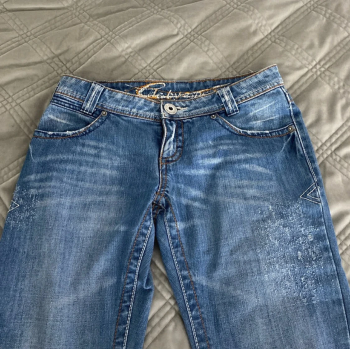 Blåa wide jeans från Chiappetta - 1