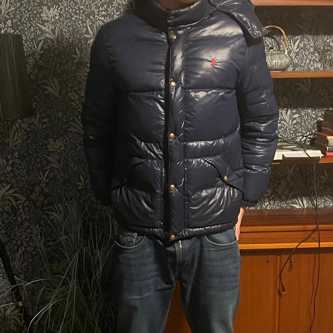 Mörkblå pufferjacka Polo Ralph Lauren Barn XL(xs-s herr) - 1