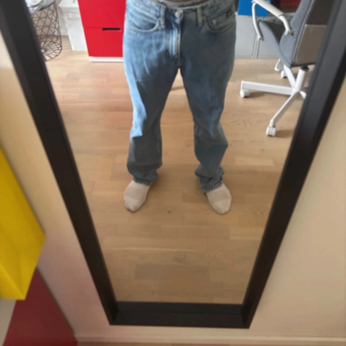 Blåa straight jeans från Calvin Klein