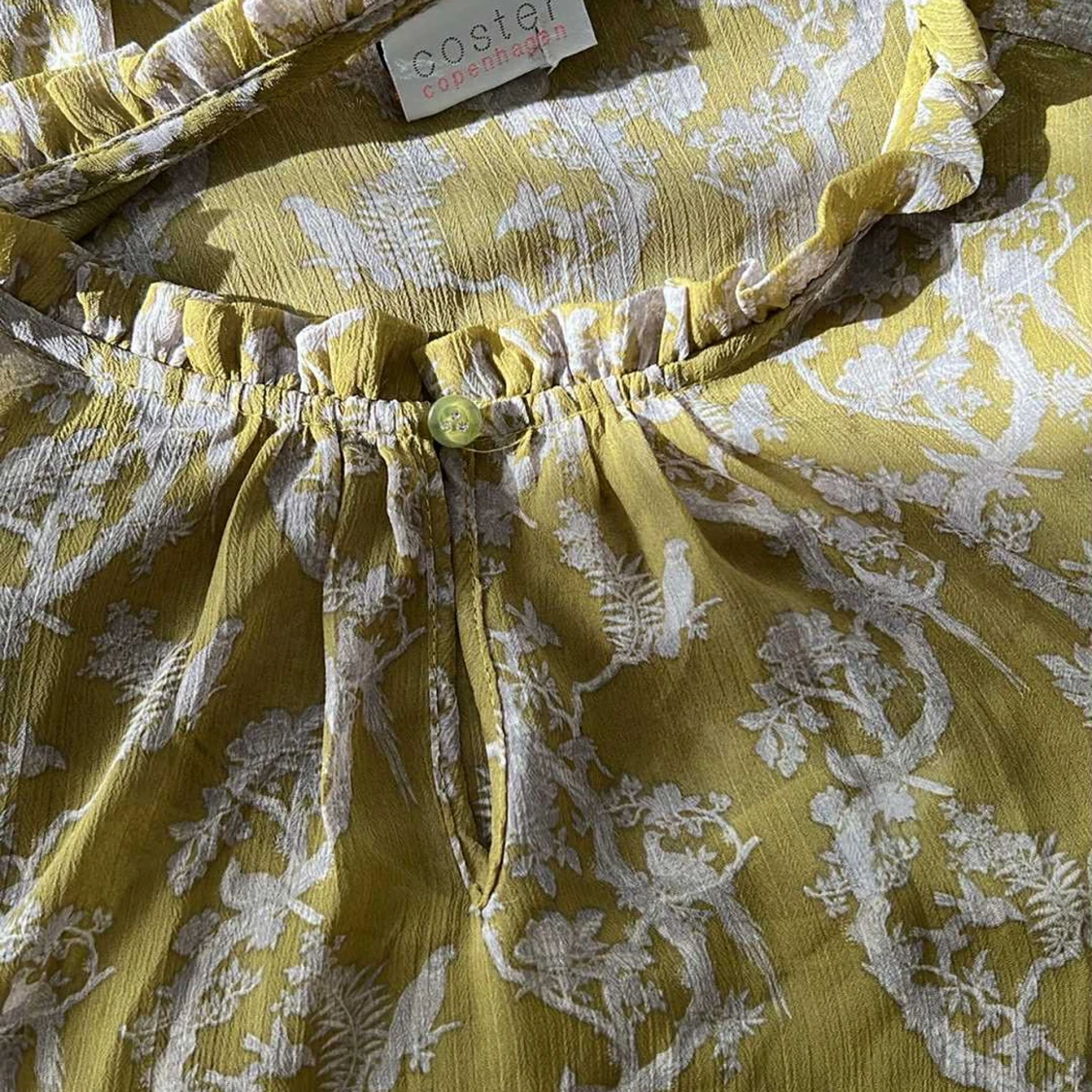 Gul blommig långklänning Coster Copenhagen - 2