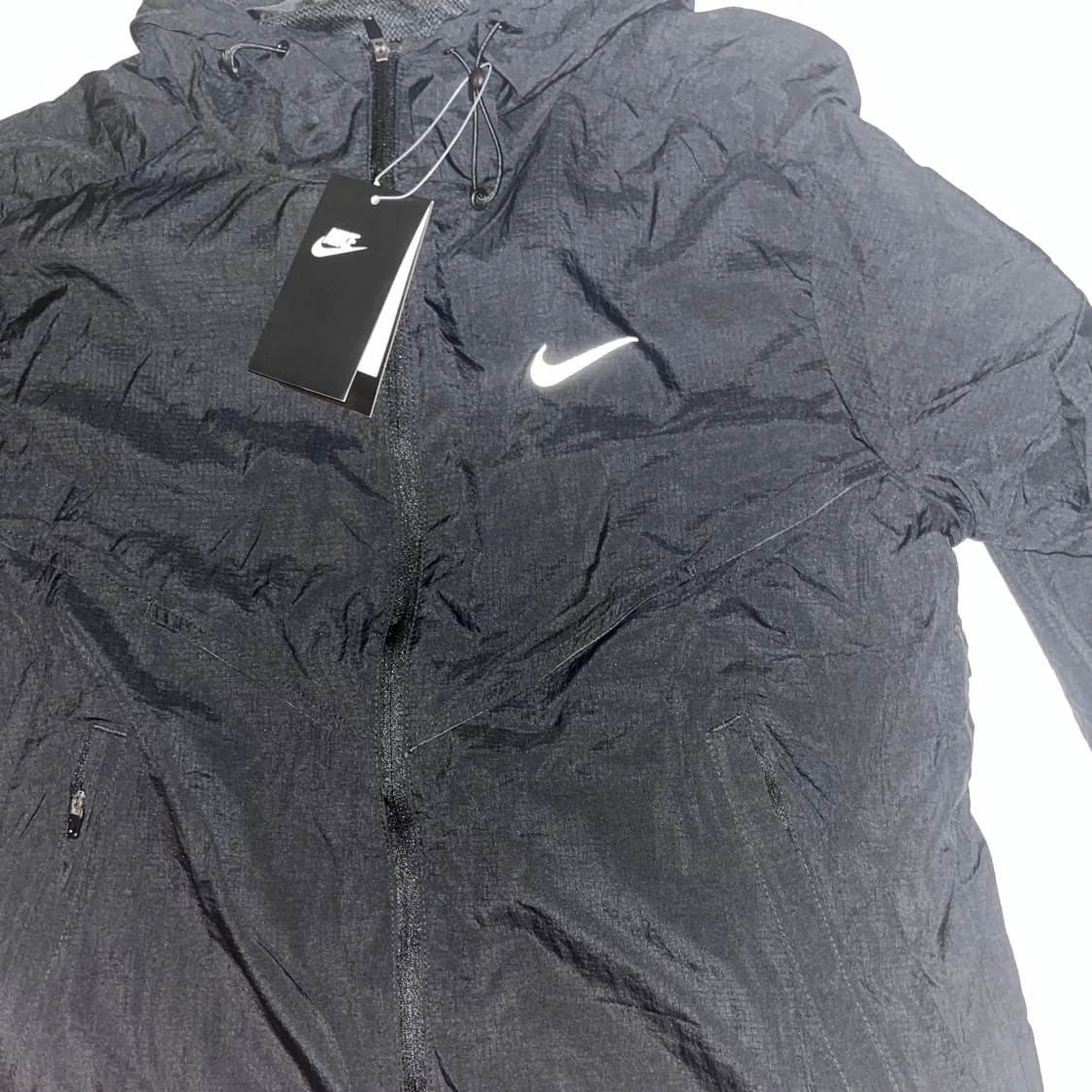 Svart Nike vindjacka med huva - 3