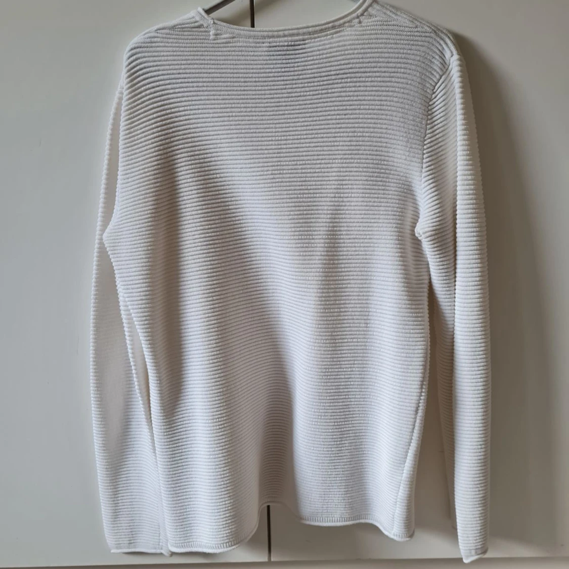 Vit ribbad tröja från SMOG (New Yorker) strl M - 1