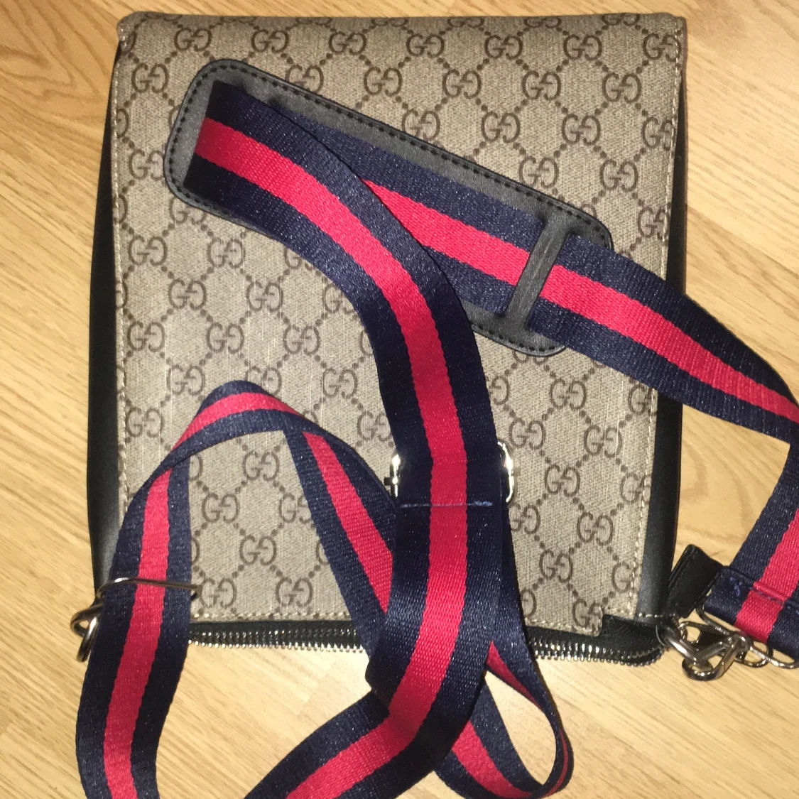  axelväska med GG-mönster - 3