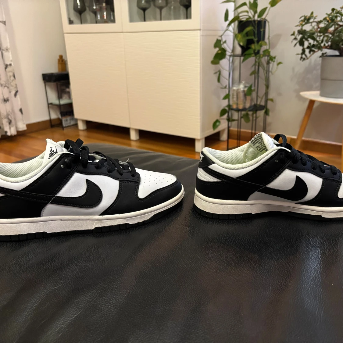 Nike Dunk Low svart/vit sneakers - 1