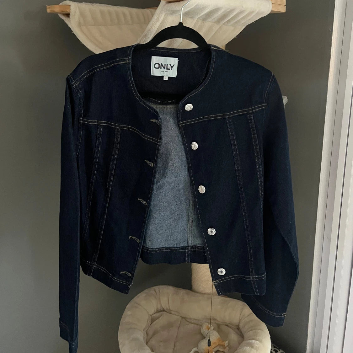 Mörkblå jeansjacka från ONLY - 1