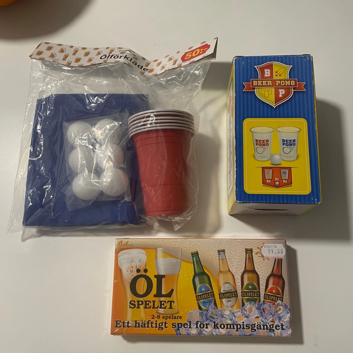 Beer Pong Set & Öl Spelet