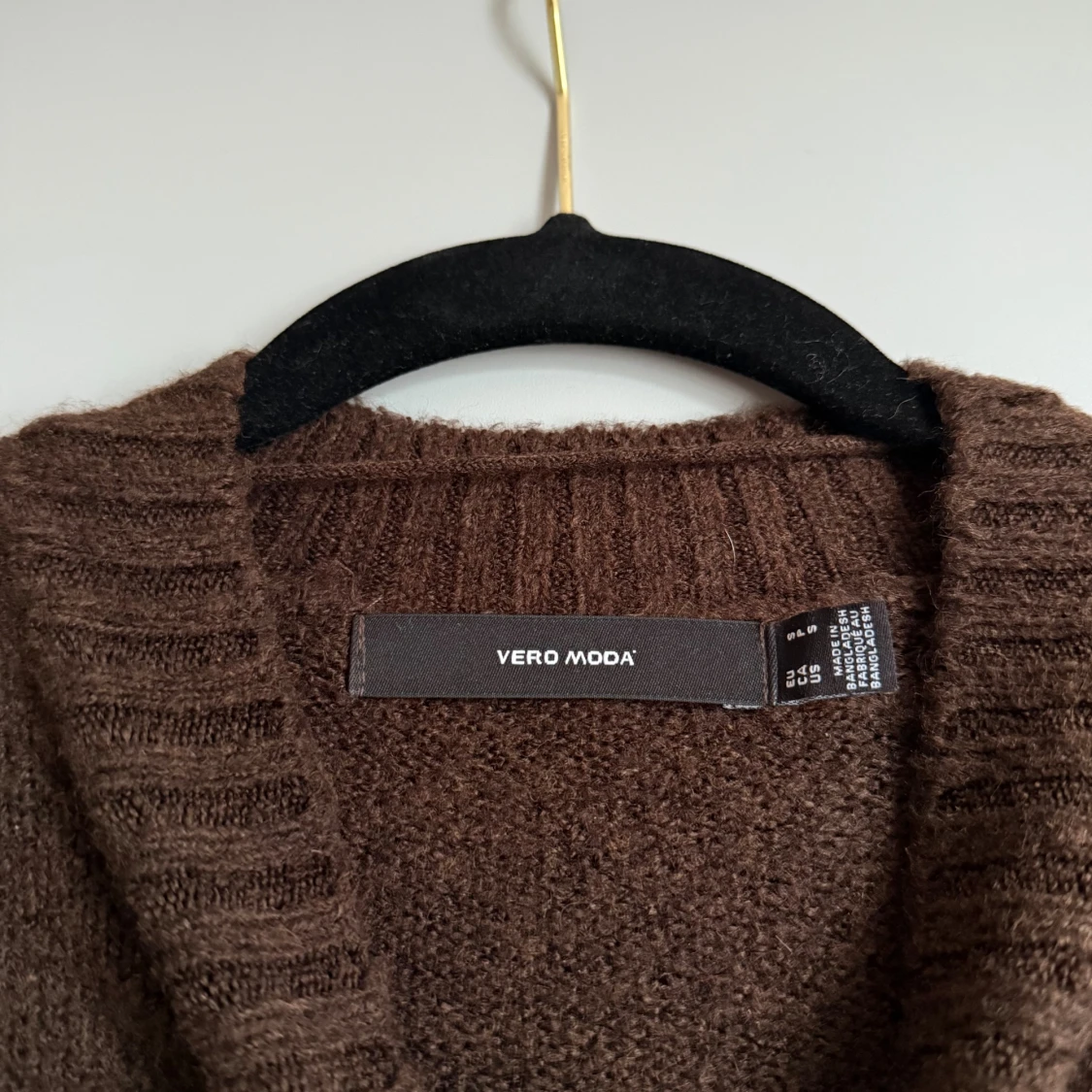 Brun stickad tröja  - 2