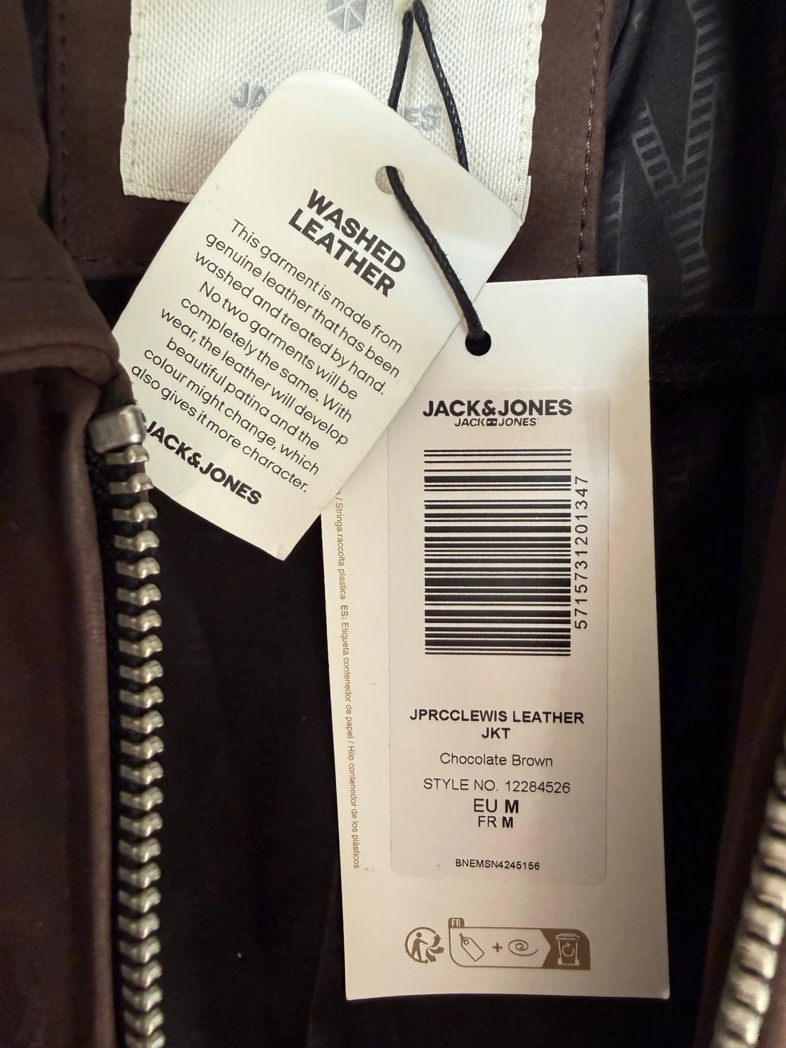 Brun skinnjacka från Jack & Jones - 4