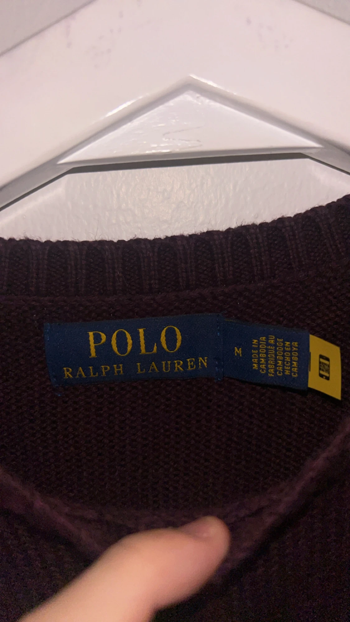 Vinröd Polo Ralph Lauren tröja - 1