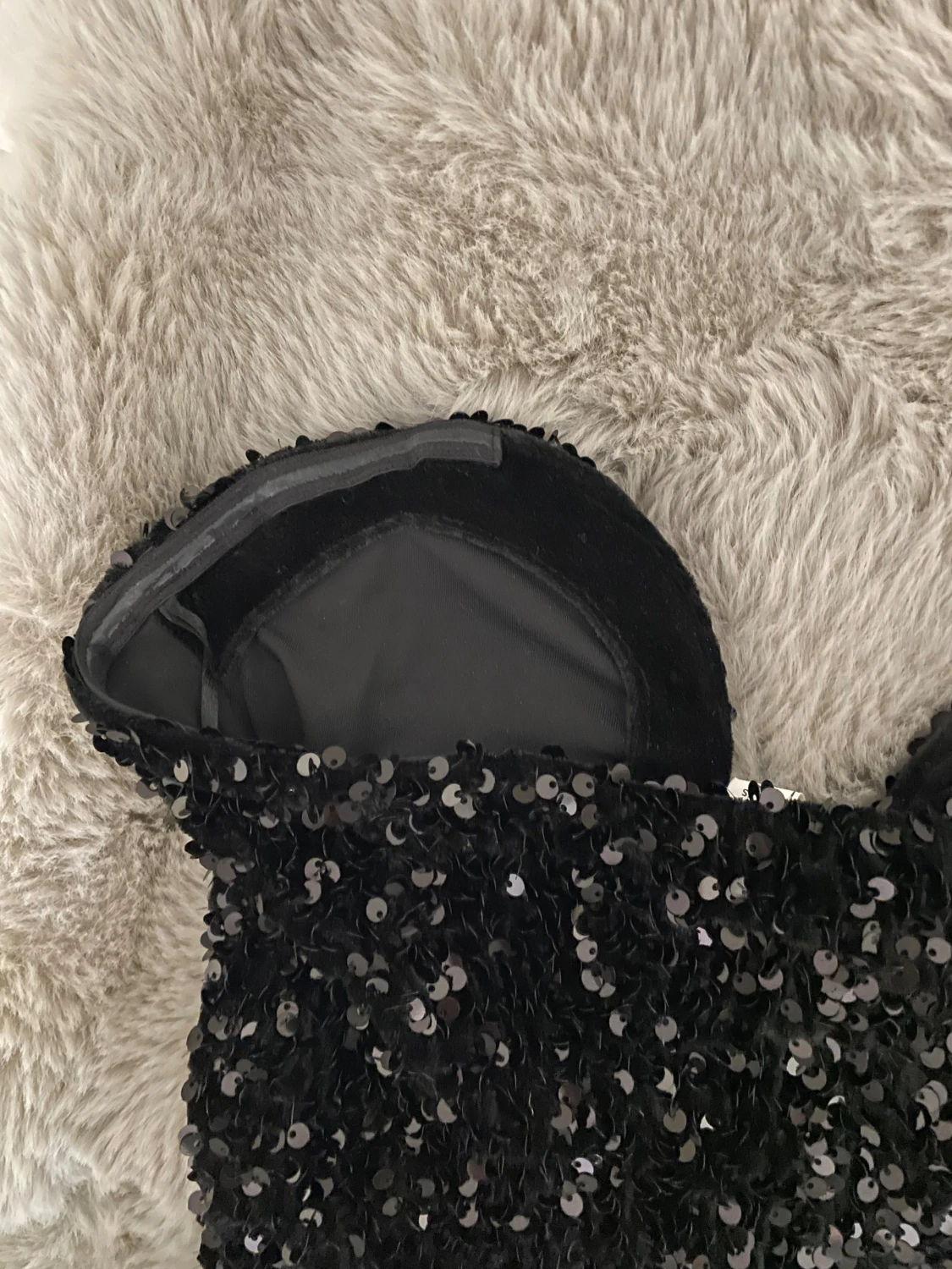 Glittrig svart body - 3