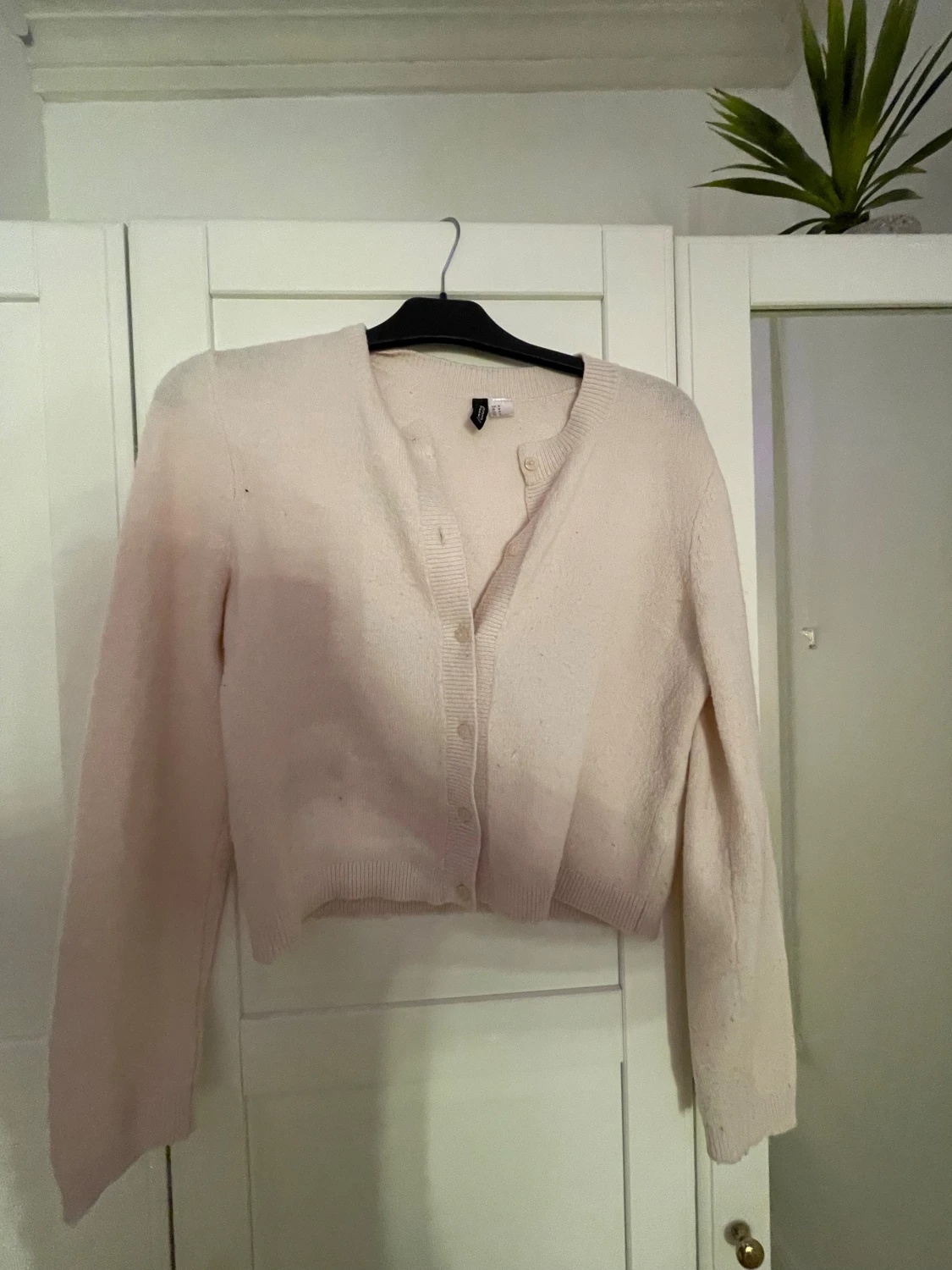 Ljusbeige kofta från H&M, M - 1