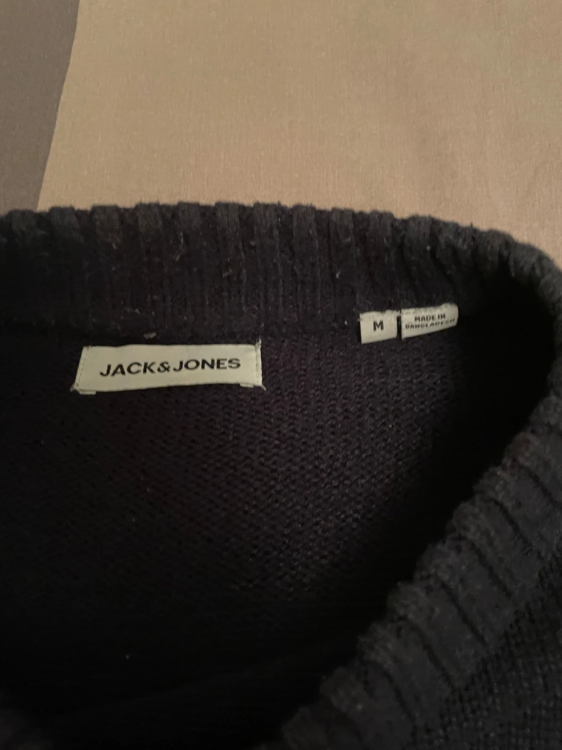 Mörkblå stickad tröja Jack & Jones - 3