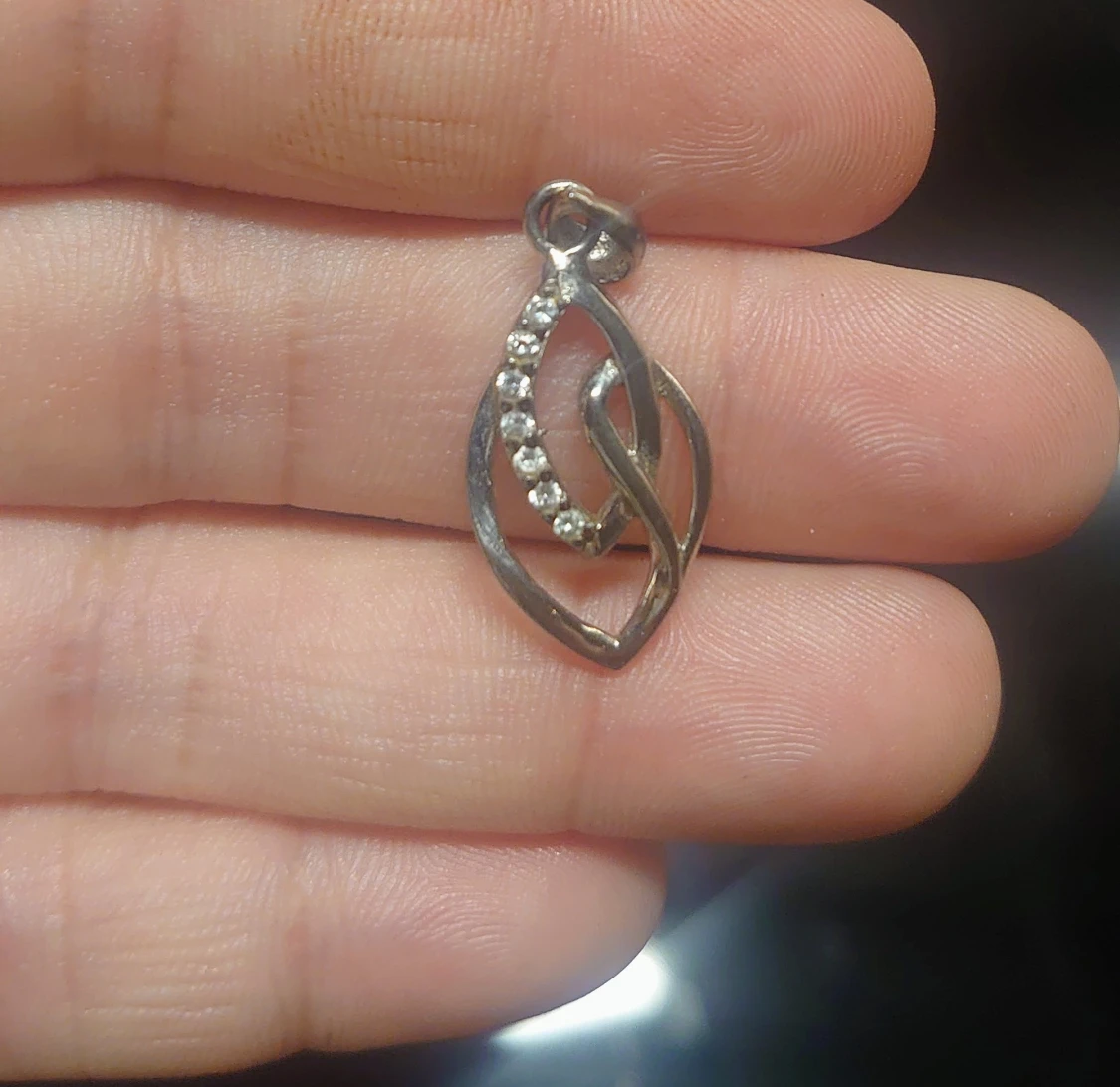 Berlock till halsband, silver 