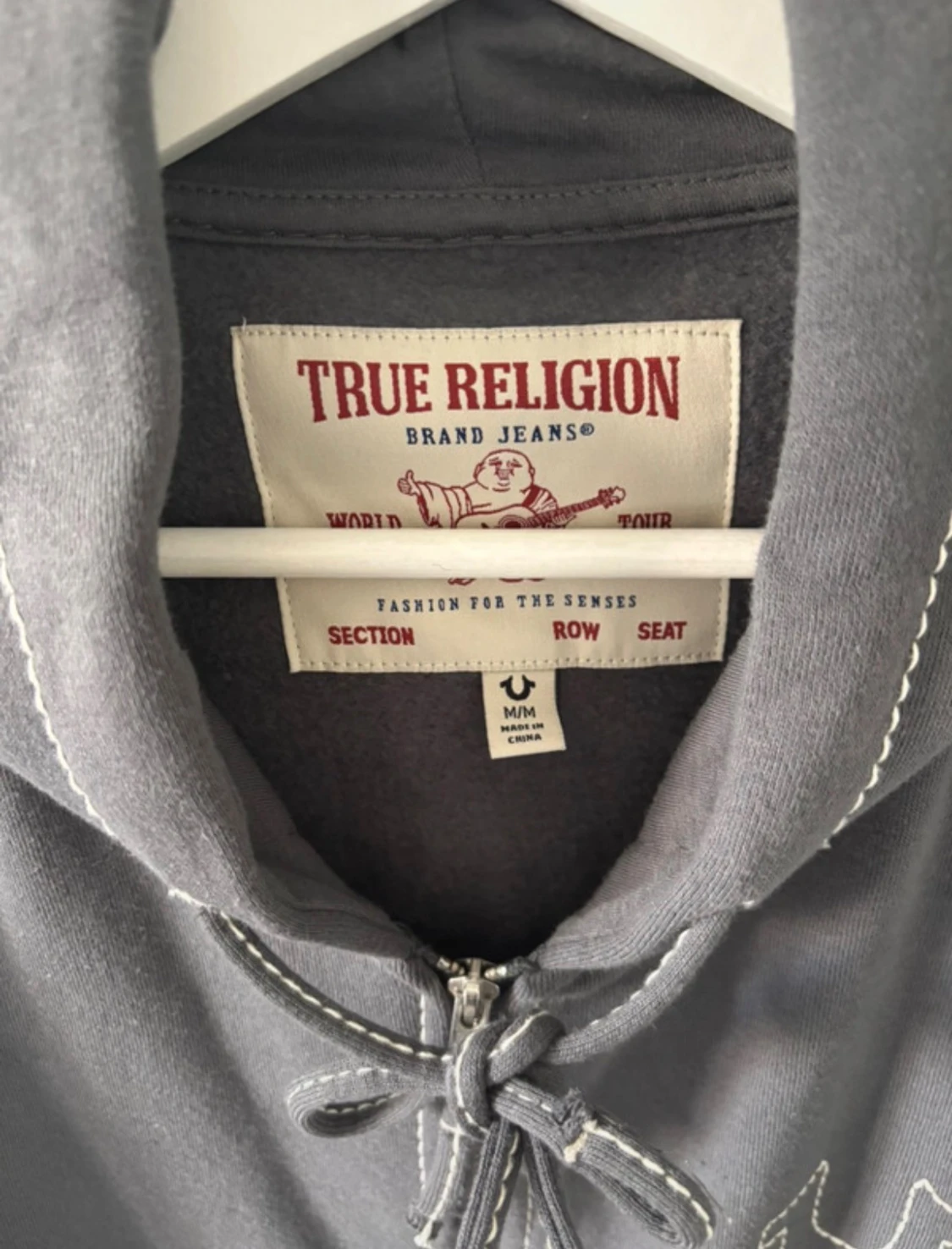 Grå hoodie True Religion hoodie!!! - 2