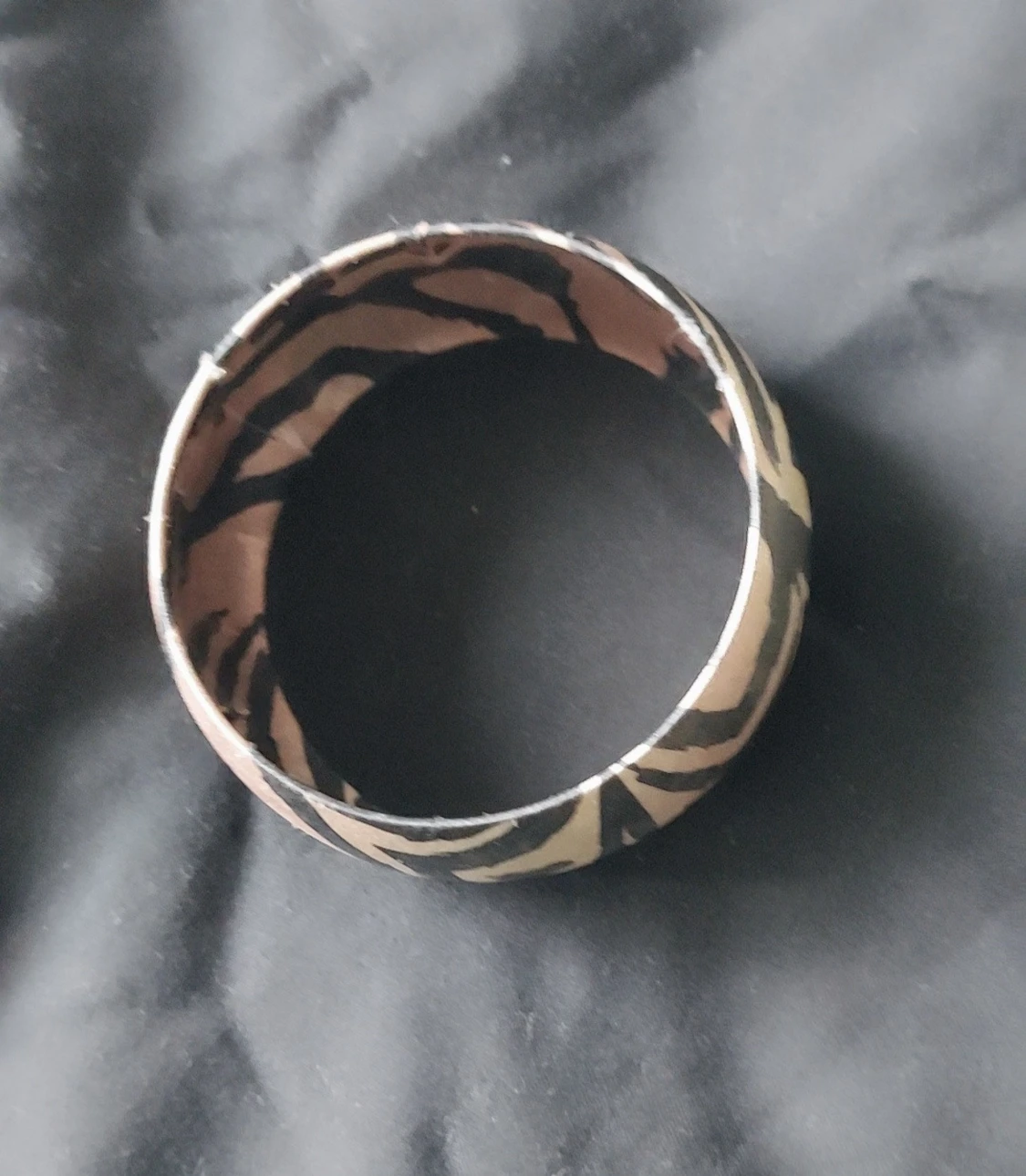 Brett armband med zebramönster - 3