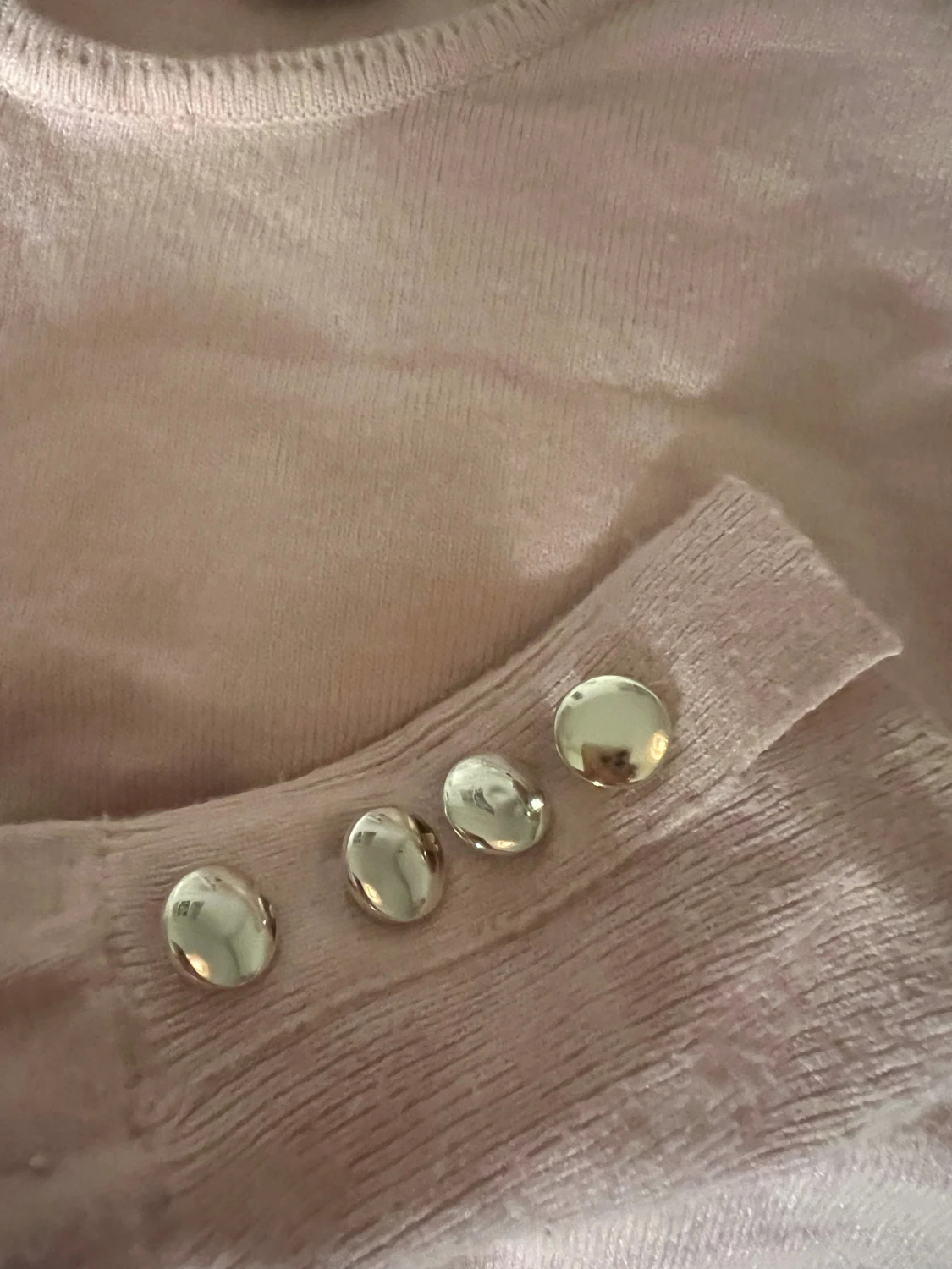 Beige/ Rosa stickad tröja från Amisu - 1