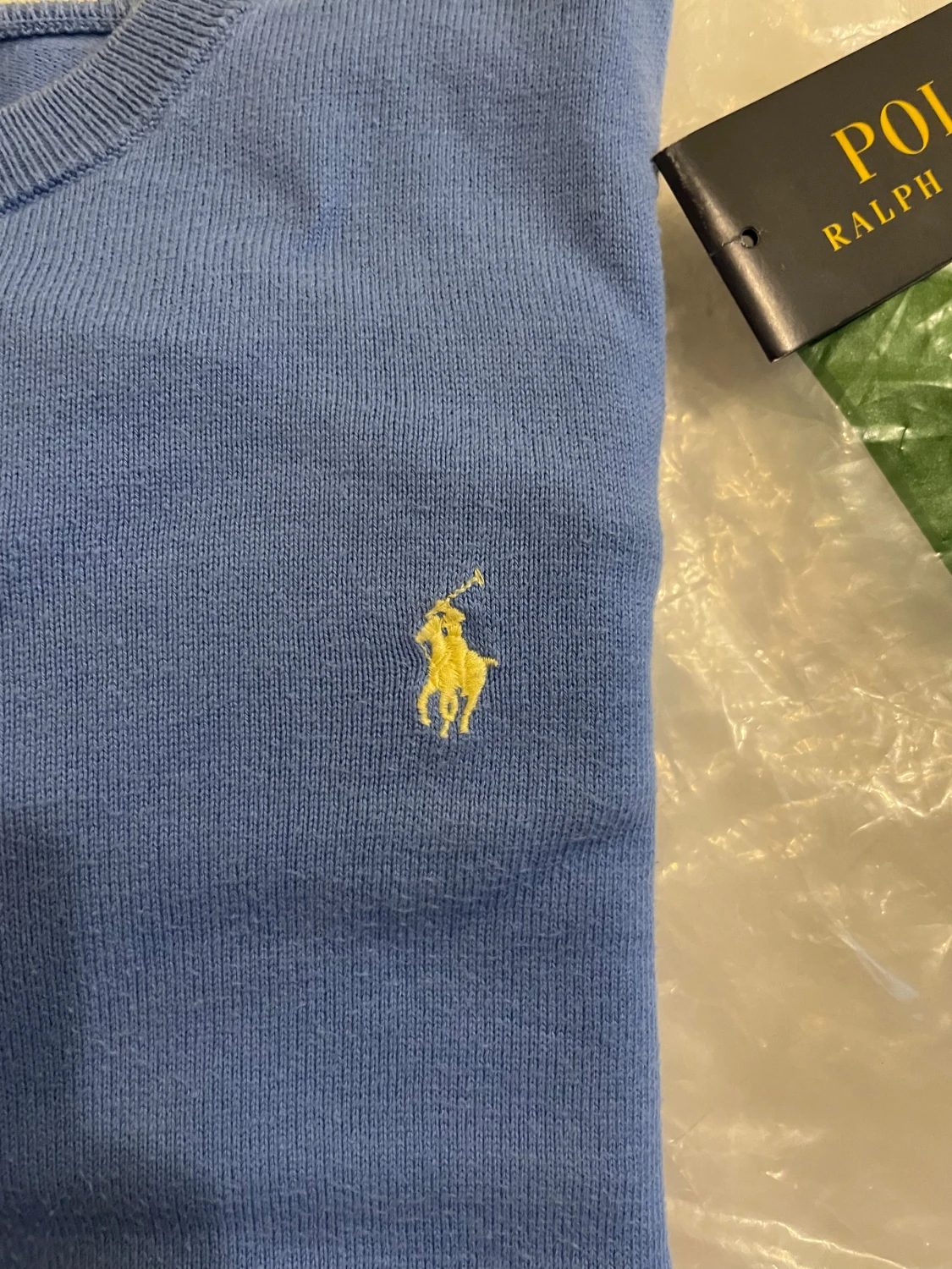 Ljusblå  stickad tröja Polo Ralph Lauren - 2
