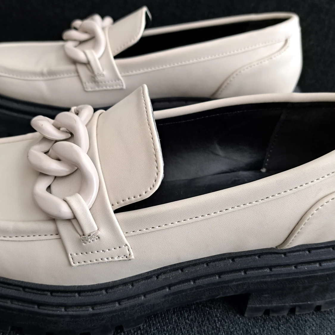 Chunky loafers från Even&Odd, beige - 3