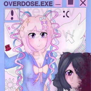 A5 & A4 Art print Needy streamer overload / Needy girl overdose anime manga art kangel kawaii - 💗 Don’t buy this listing, message me and I will make one for you. 💗 You can choose between the sizes A4 and A5  A5 = 150kr A4 = 200kr art made by me :3 Printed on Glossy Photo paper with white boarder frame, I can cut it if prefered <3