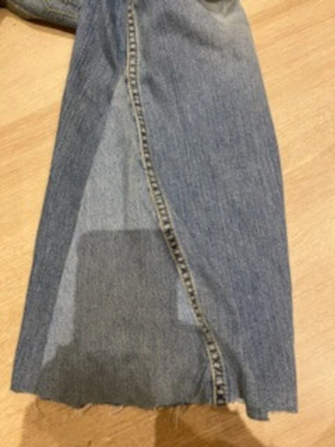 Blå bootcut jeand - 3