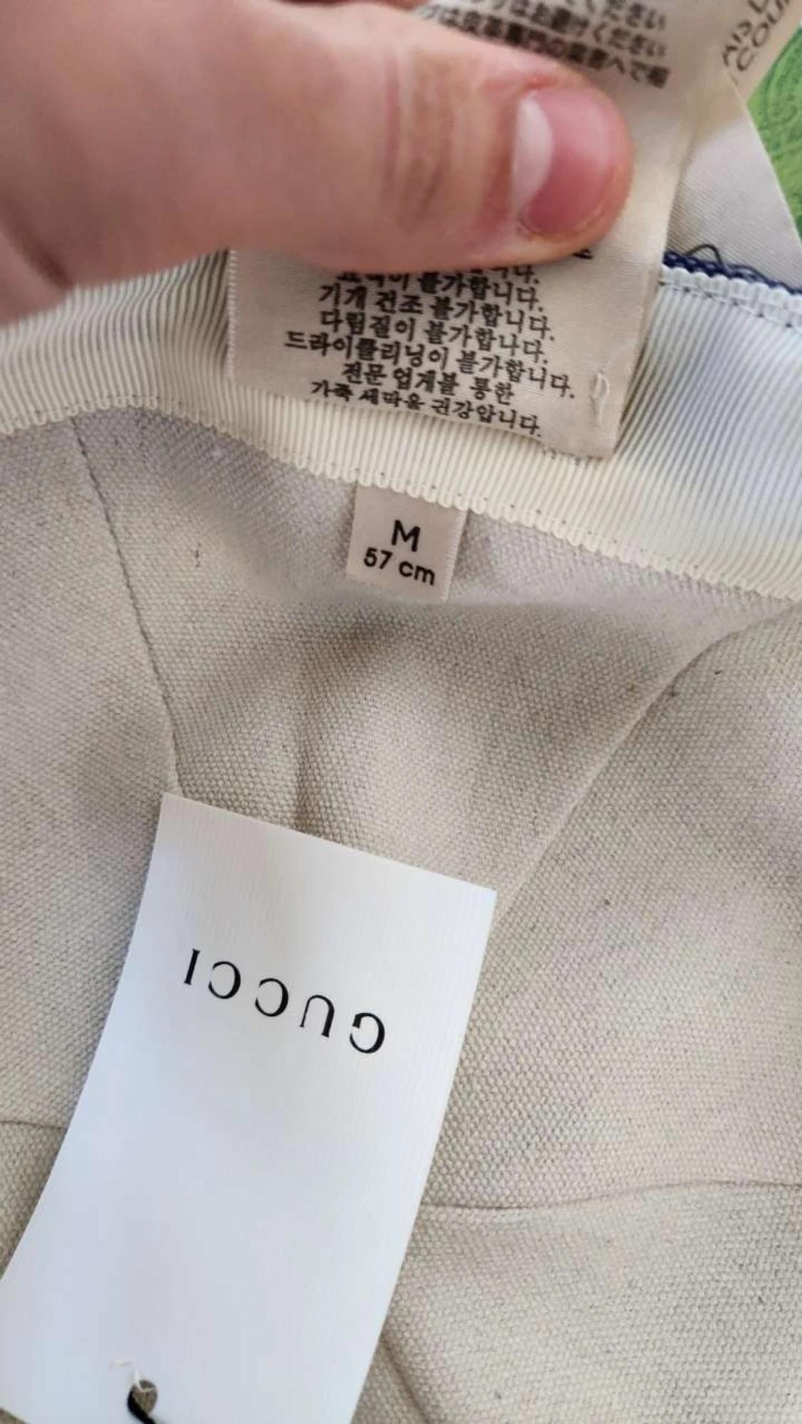 Blå  keps med GG-mönster - 2