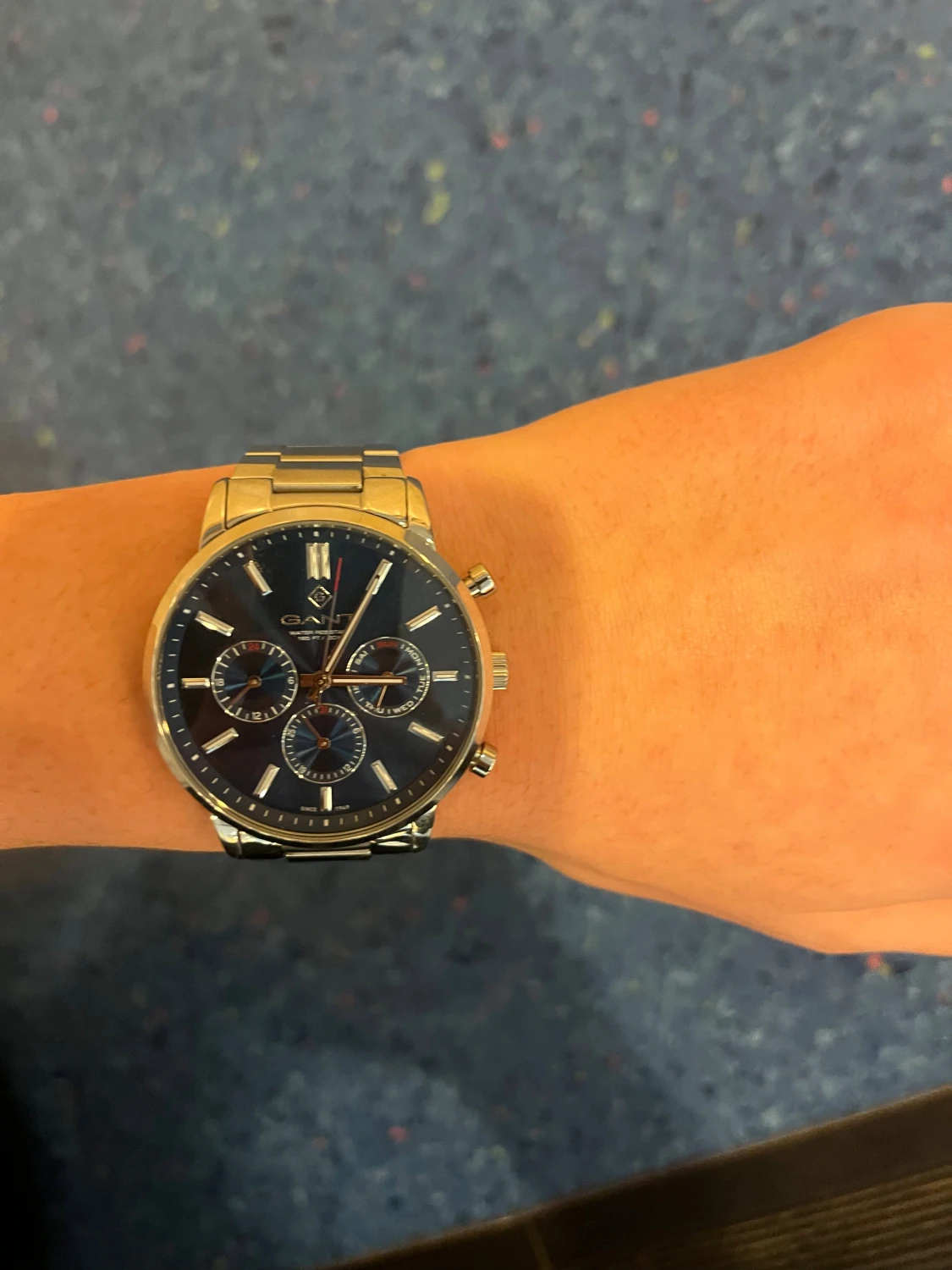 GANT herrklocka med blå urtavla