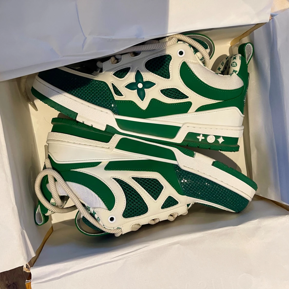 Louis Vuitton gröna sneakers - 1