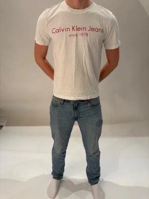  Calvin Klein, t-shirt  -  Säljer en Calvin Clean t-shirt i storlek M. Helt okej skick! 