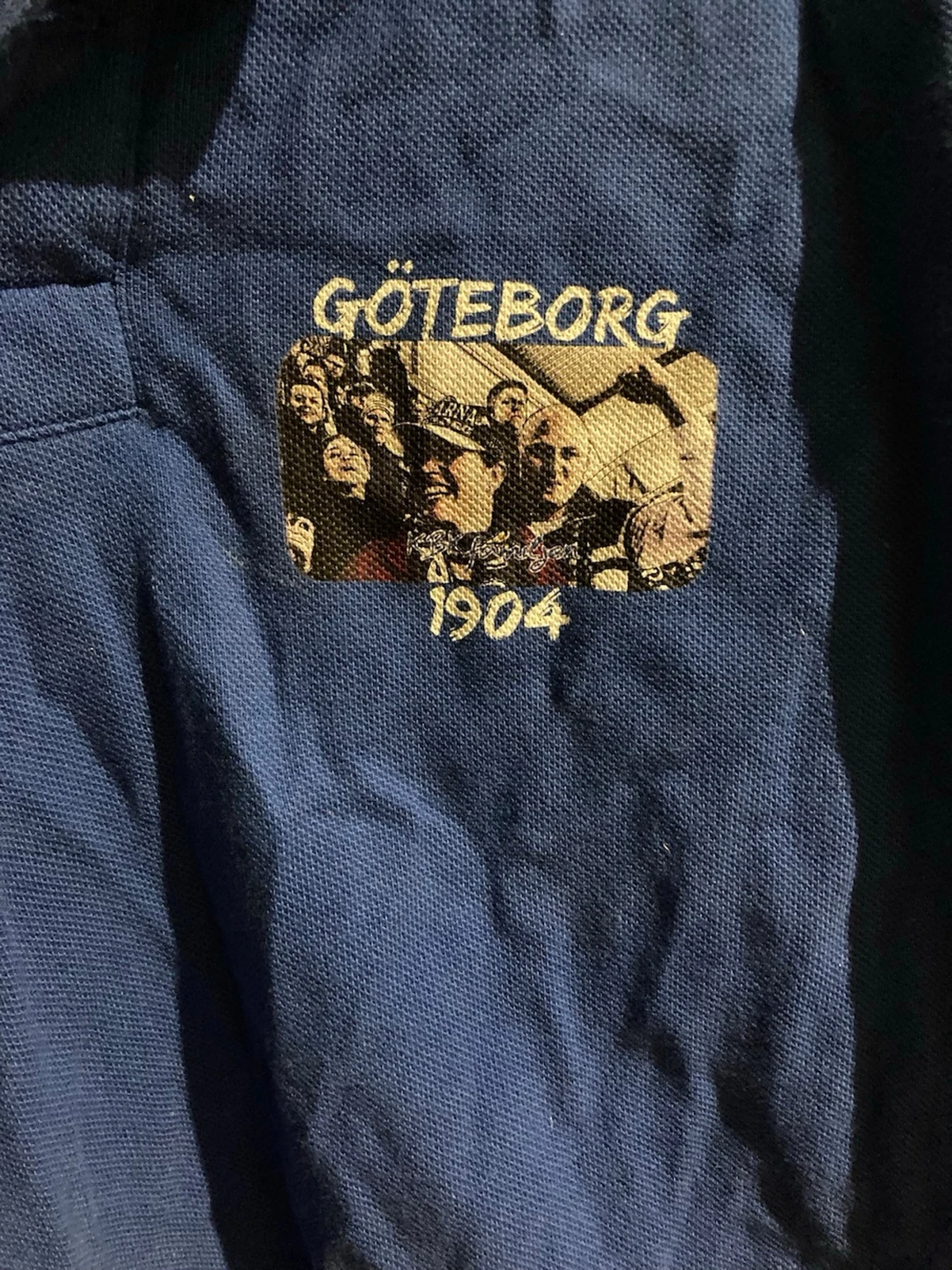 Blå pikétröja Göteborg 1904 - 1