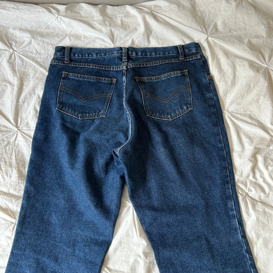 Blå jeans med snörning från Zoey Beth - 1