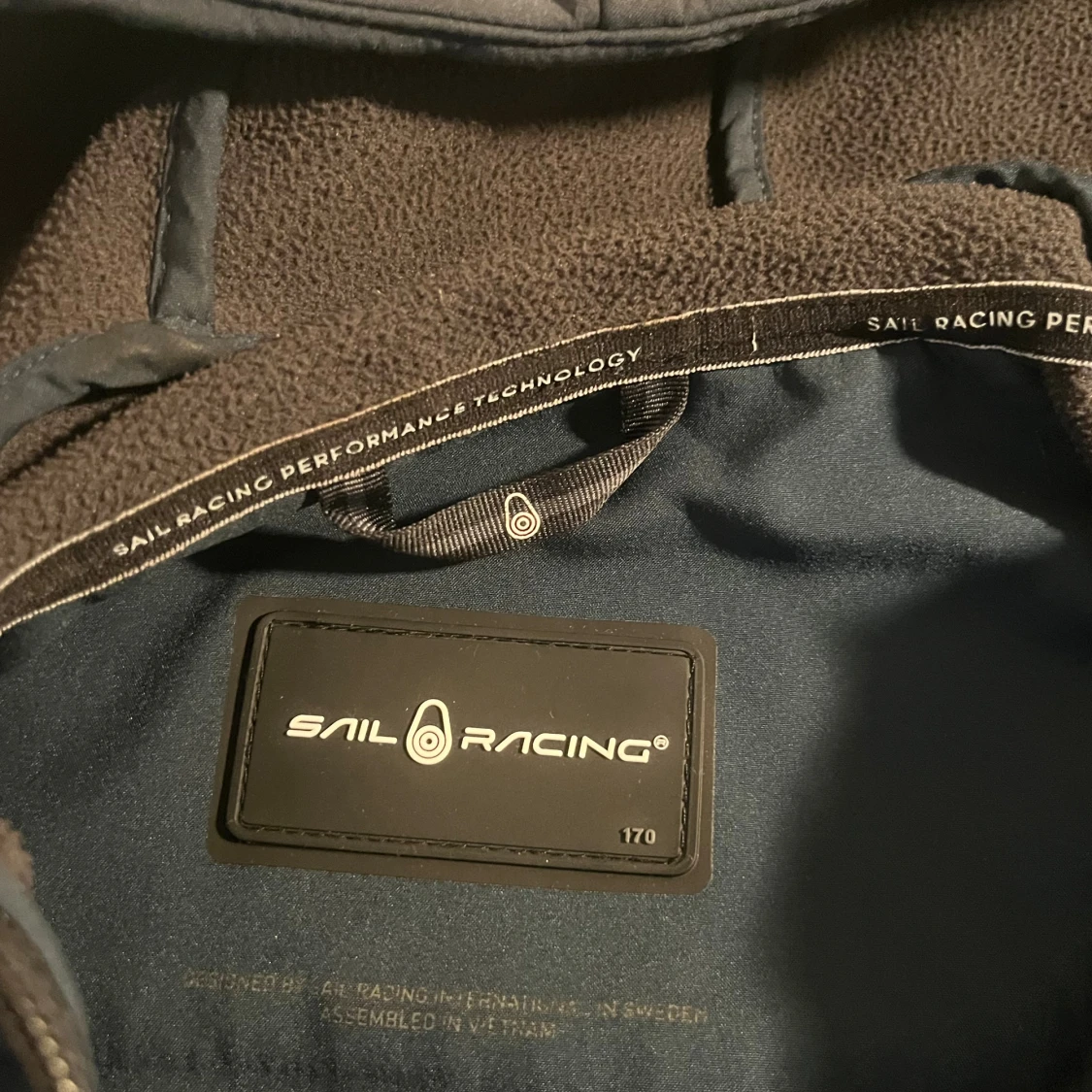 Mörkblå sail racing jr bowman softshell hoodie jacket  - 2